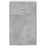 vidaXL Armoire de rangement gris béton 56 5x39x90 cm bois d'ingénierie