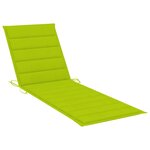 vidaXL Chaise longue double et coussins vert vif Bois de pin imprégné