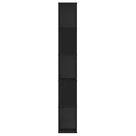vidaXL Bibliothèque 5 niveaux noir 80 5x23 5x162 5 cm bois ingénierie