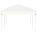 vidaXL Tente de réception pliable Blanc 3x6 m