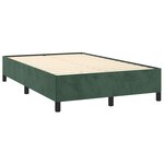 vidaXL Sommier à lattes de lit avec matelas vert foncé 120x190 cm