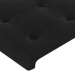 vidaXL Têtes de lit 2 Pièces Noir 80x5x78/88 cm Velours
