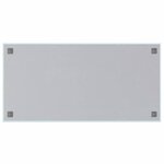 vidaXL Tableau noir magnétique mural Blanc 100x50 cm Verre trempé
