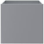 vidaXL Jardinières 2 Pièces argenté 49x47x46 cm acier galvanisé