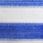vidaXL Écran de balcon Bleu et blanc 120x500 cm PEHD