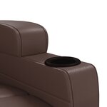 vidaXL Fauteuil inclinable Marron Similicuir