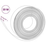 vidaXL Bordures de jardin 3 Pièces gris 10 m 15 cm polyéthylène