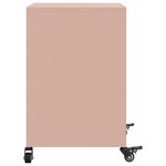 vidaXL Table de chevet rose 36x39x59 cm acier