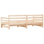 vidaXL Lit de jour avec lit gigogne 90x200 cm bois de pin massif