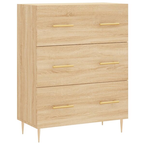 vidaXL Buffet chêne sonoma 69 5x34x90 cm bois d'ingénierie