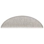 vidaXL Tapis d'escalier autocollants aspect sisal 15 Pièces 56x17x3 cm
