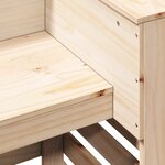 vidaXL Table de bar d'extérieur 113 5x50x103 cm bois massif de pin