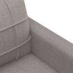 vidaXL Canapé à 2 places Taupe 140 cm Tissu