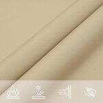 vidaXL Voile de parasol tissu oxford rectangulaire 2x4 5 m beige