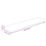vidaXL Panneau d'étagère 100x20x4 cm Bois de chêne massif non traité