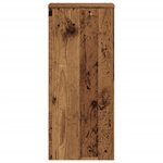 vidaXL Supports pour plantes 2 Pièces vieux bois bois d'ingénierie