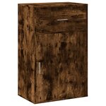 vidaXL Armoire de rangement chêne fumé 56 5x39x90 cm bois d'ingénierie