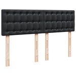 vidaXL Sommier à lattes de lit avec matelas Noir 160x200 cm