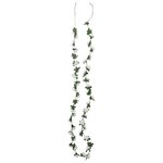 vidaXL Guirlandes de fleurs de Noël 6 Pièces blanc 240 cm