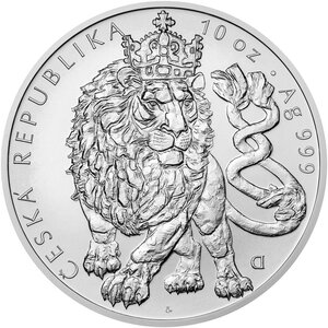 Monnaie CZECH LION 10 Oz Argent 25$ Niue 2026 (PRÉCOMMANDE)