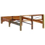 vidaXL Cadre de lit Bois de récupération massif 140 x 200 cm