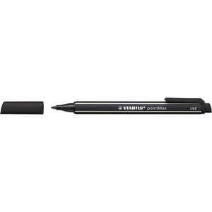 Stylo-feutre, PointMAX, pointe large 0,8 mm en nylon - Noir (boîte 30 unités)