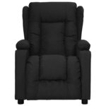 vidaXL Fauteuil inclinable Noir Tissu