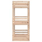 vidaXL Lit superposé triple 80x200 cm bois de pin massif