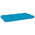 vidaXL Canapé central palette de jardin noir bois de pin imprégné