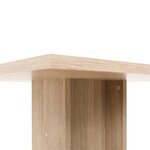 Table a manger de 2 a 4 personnes - Carrée - Classique - Décor chene - GUSTAVE - L 80 x l 80 cm