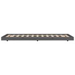 vidaXL Cadre de lit sans matelas gris 75x190 cm bois de pin massif