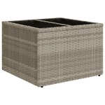 vidaXL Salon de jardin 11 Pièces avec coussins gris clair résine tressée