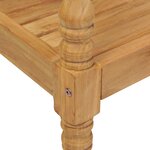 vidaXL Chaises Batavia lot de 2 et coussins taupe Bois de teck massif