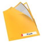 Chemise de présentation 3 rabats leitz cosy a4 polypropylène jaune - sachet de 3 - esselte