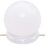 vidaXL Ensemble de coiffeuse avec LED Noir Bois d'ingénierie