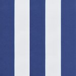 vidaXL Coussins de chaise à dossier haut lot de 6 rayures bleu/blanc