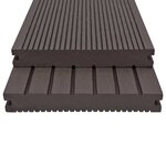 vidaXL Panneaux de terrasse et accessoires WPC 16m² 2 2 m Marron foncé