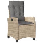 vidaXL Ensemble à manger de jardin coussins 5 Pièces mélange beige rotin