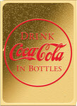 Pièce de monnaie en Or 3000 Francs g 0.062 (1/500 oz) Millésime 2023 Through the Decades BOTTLES COCA COLA