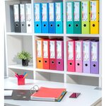 Classeur À Levier Prem'touch Intérieur Et Extérieur En Polypropylène - Dos 80mm - A4 Maxi - Vert Foncé - X 10 - Exacompta