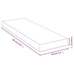 vidaXL Étagère murale 60x20x4 cm bambou