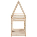 vidaXL Lit superposé avec toit 80x200 cm bois de pin massif