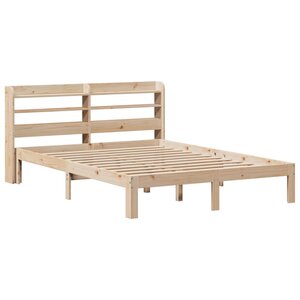 vidaXL Cadre de lit avec tête de lit 150x200 cm bois de pin massif