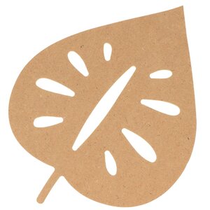 Feuille tropicale en bois MDF 15 cm