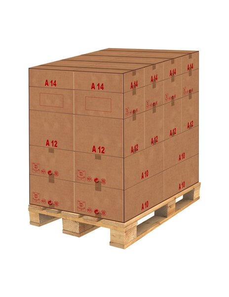(lot 20 caisses) caisse carton palettisable a - norme ect - longueur de 300 à 600 mm 400 x 300 x 300 mm