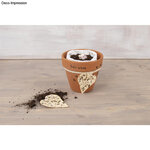 Pot en terre - cuite  extérieur ø 8 2 cm  hauteur 8 3 cm