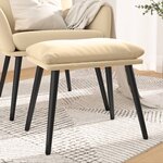 vidaXL Repose-pied Blanc crème 45x29 5x35 cm Velours