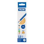 Crayons de couleur rose pâle triangulaires 12 pièces