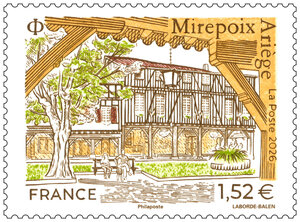 Timbre - Mirepoix - Ariège - Lettre Verte