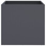 vidaXL Jardinières 2 Pièces anthracite 49x47x46 cm acier